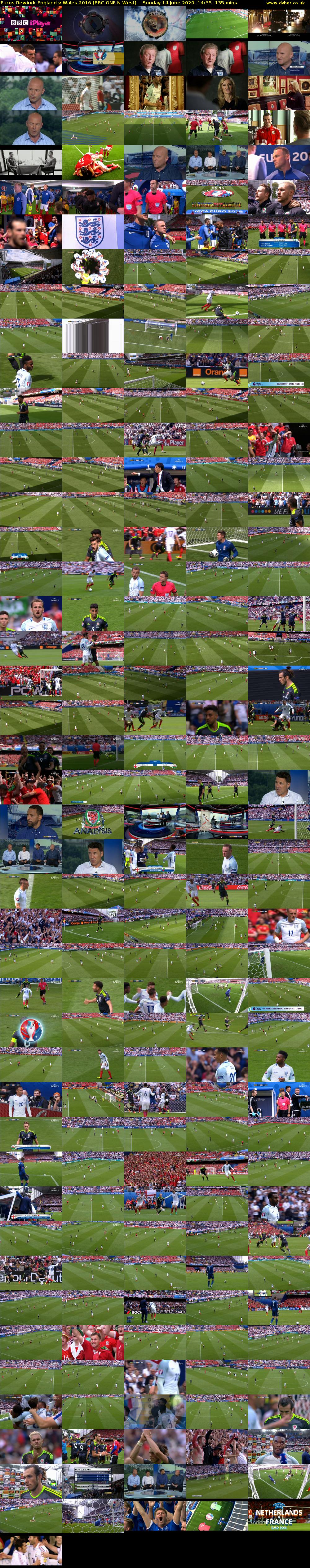 Euros Rewind: England v Wales 2016 (BBC ONE N West) Sunday 14 June 2020 14:35 - 16:50