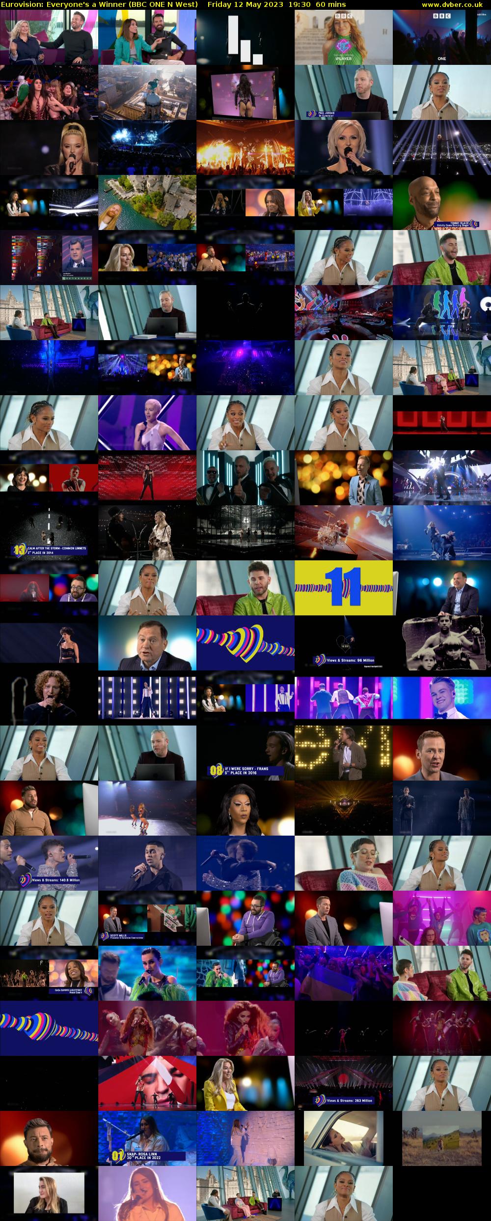 Eurovision: Everyone's a Winner (BBC ONE N West) Friday 12 May 2023 19:30 - 20:30