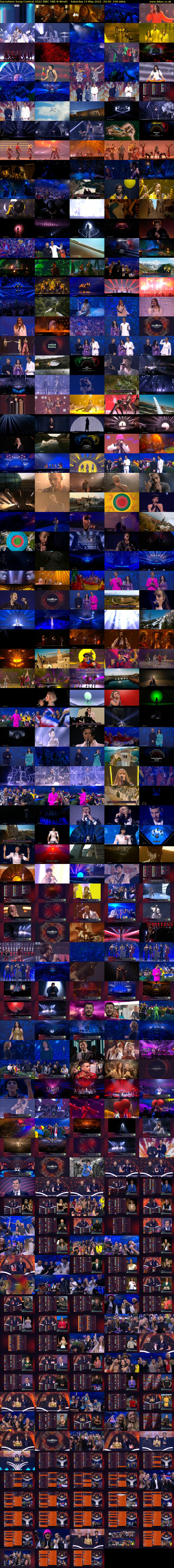 Eurovision Song Contest 2022 (BBC ONE N West) Saturday 14 May 2022 20:00 - 00:00