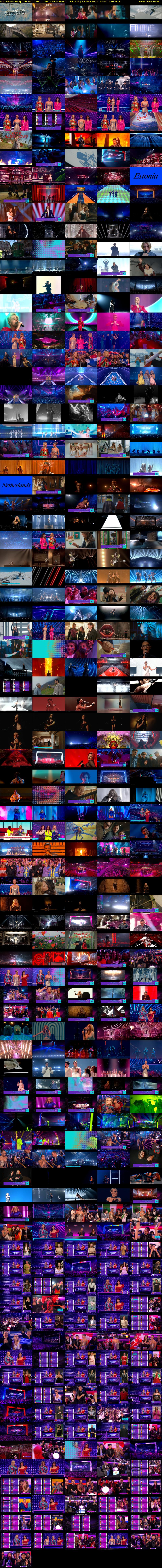 Eurovision Song Contest Grand... (BBC ONE N West) Saturday 17 May 2025 20:00 - 00:00