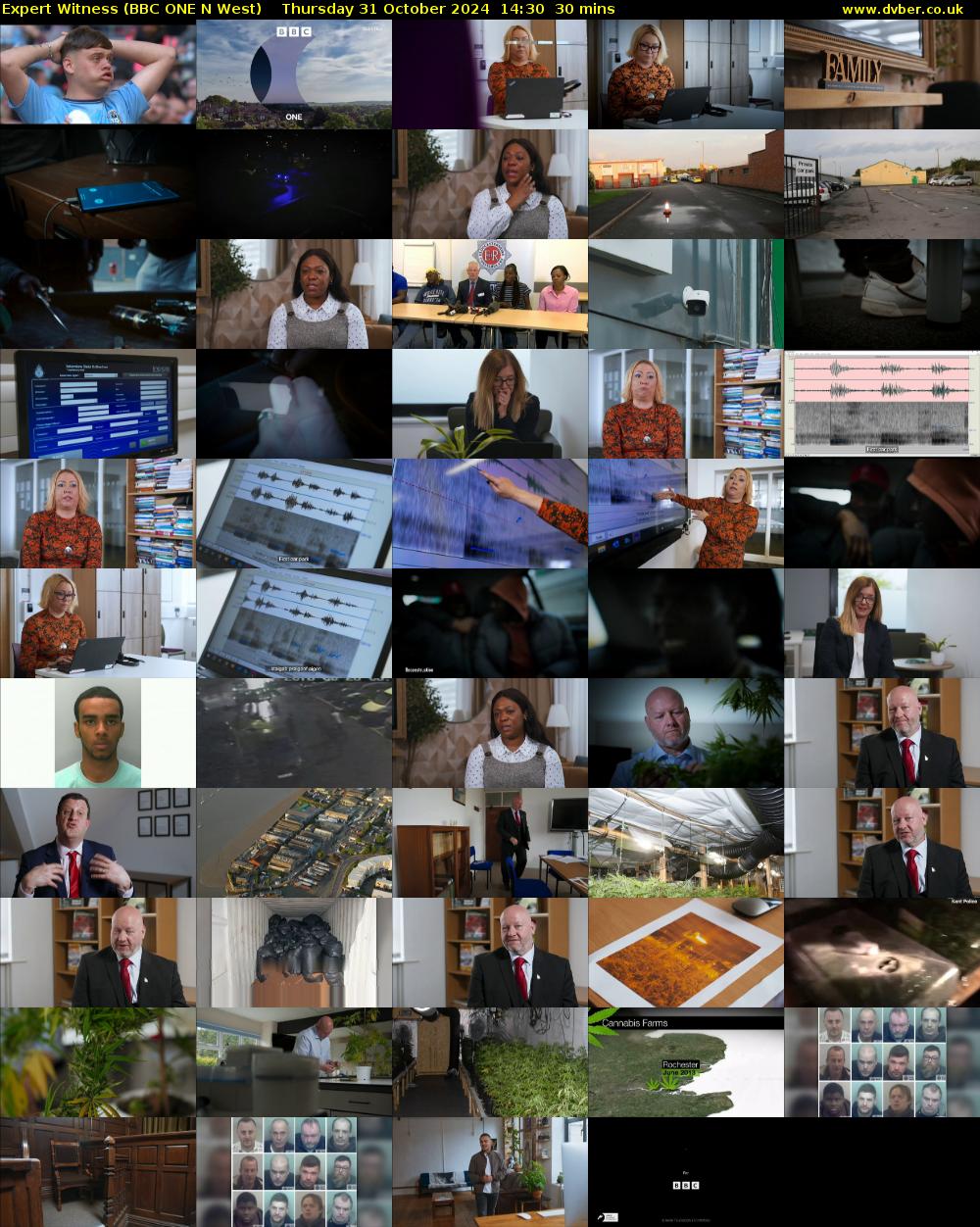 Expert Witness (BBC ONE N West) Thursday 31 October 2024 14:30 - 15:00