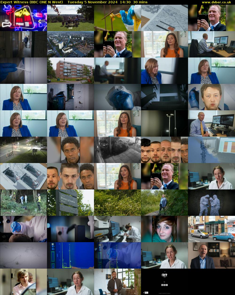 Expert Witness (BBC ONE N West) Tuesday 5 November 2024 14:30 - 15:00