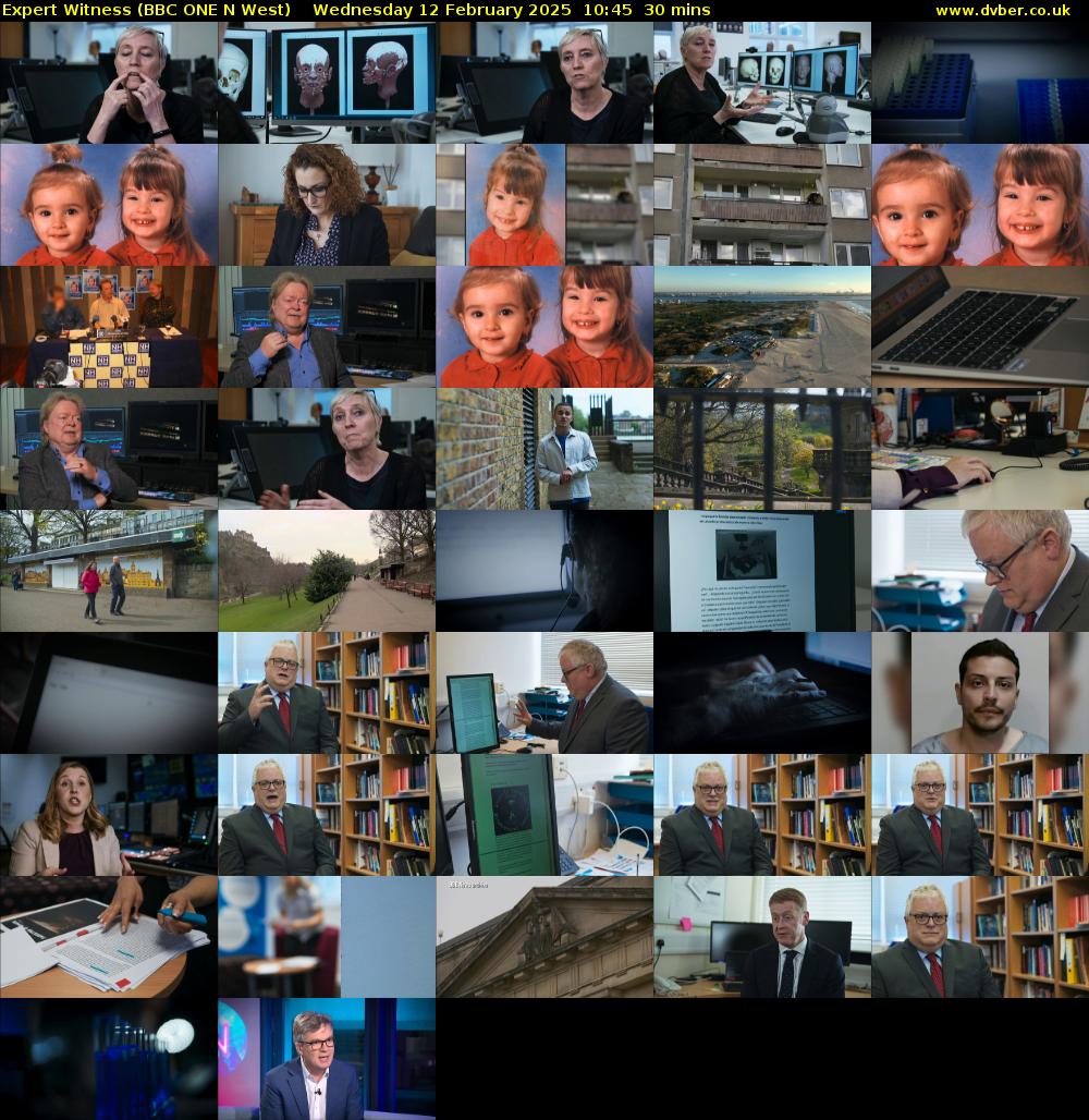 Expert Witness (BBC ONE N West) Wednesday 12 February 2025 10:45 - 11:15