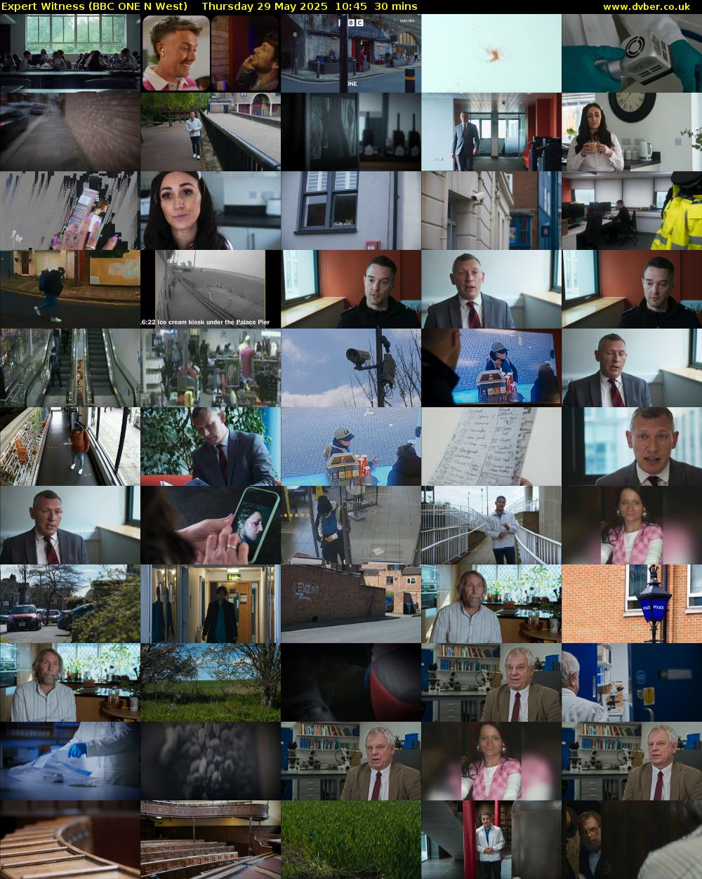 Expert Witness (BBC ONE N West) Thursday 29 May 2025 10:45 - 11:15