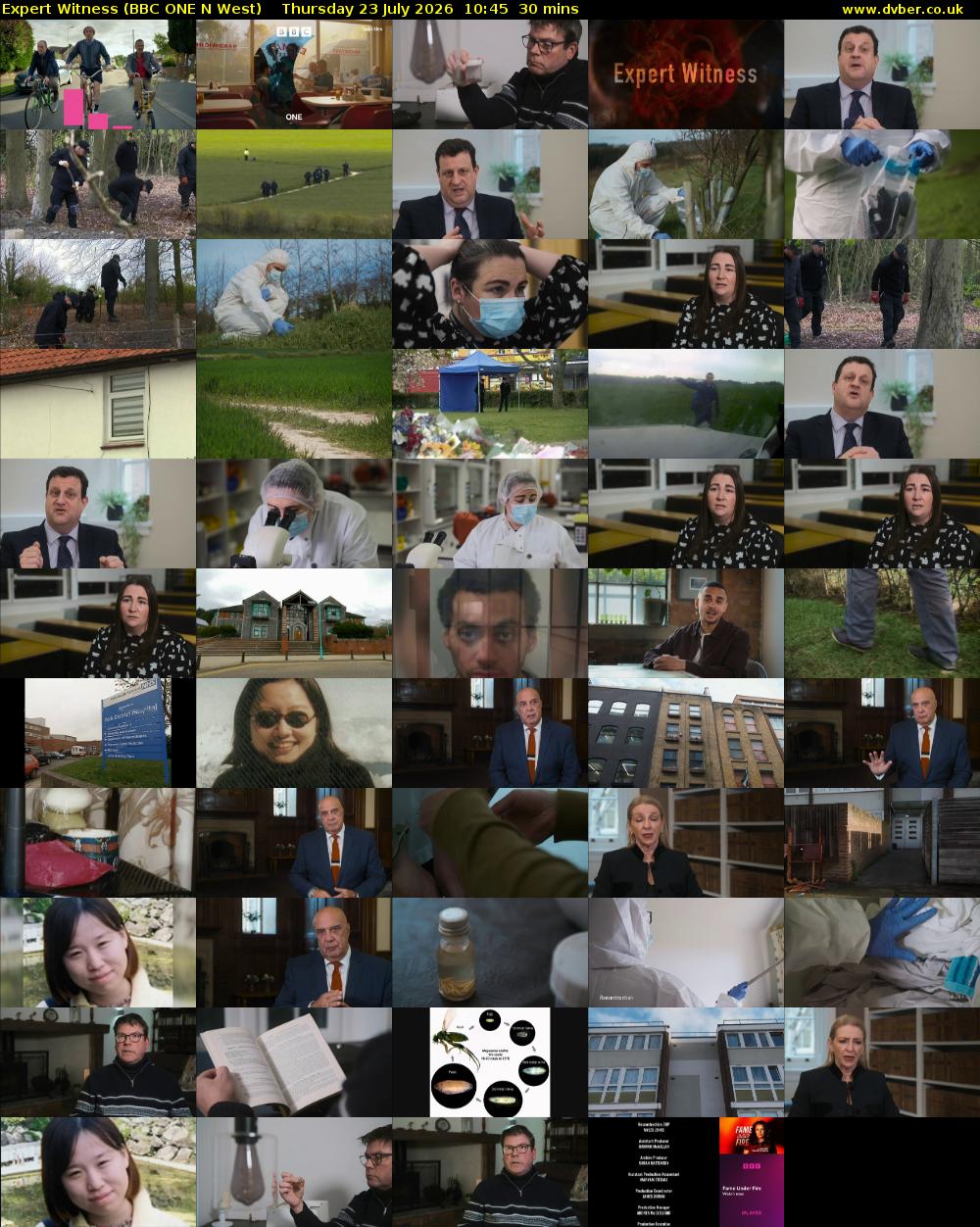 Expert Witness (BBC ONE N West) Thursday 23 July 2026 10:45 - 11:15