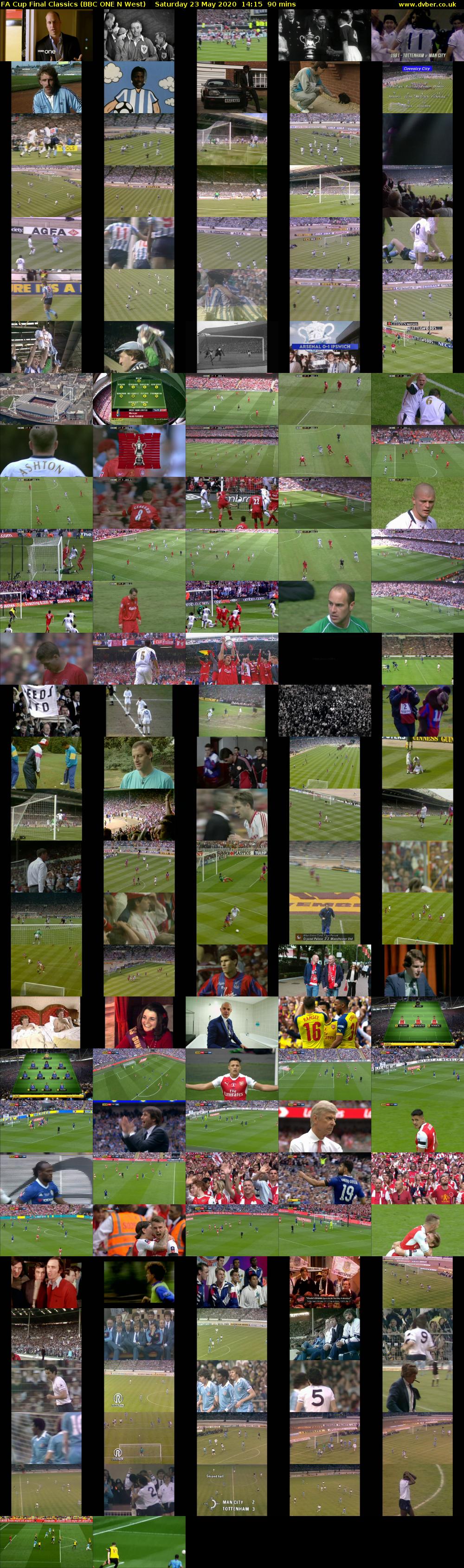 FA Cup Final Classics (BBC ONE N West) Saturday 23 May 2020 14:15 - 15:45