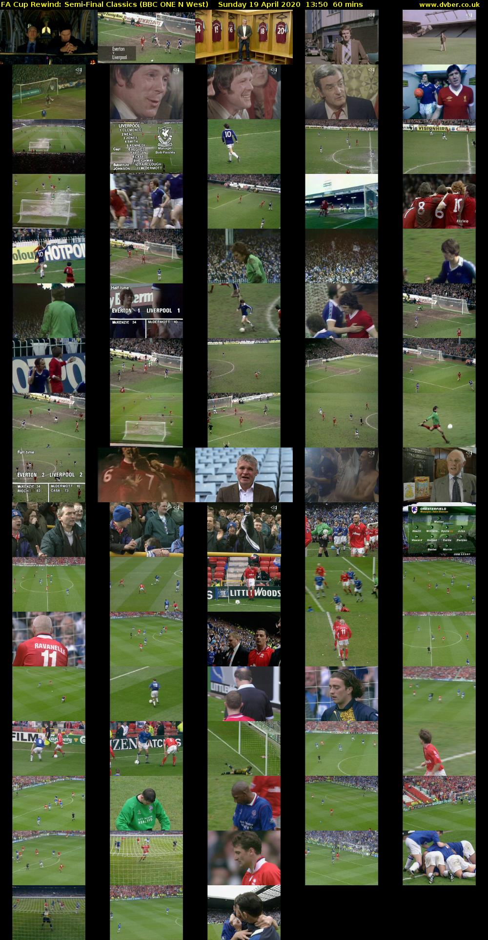 FA Cup Rewind: Semi-Final Classics (BBC ONE N West) Sunday 19 April 2020 13:50 - 14:50