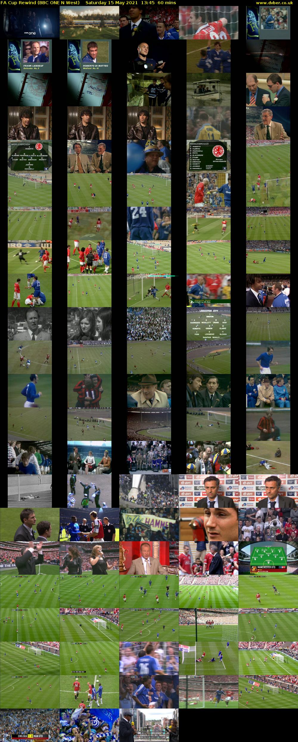 FA Cup Rewind (BBC ONE N West) Saturday 15 May 2021 13:45 - 14:45