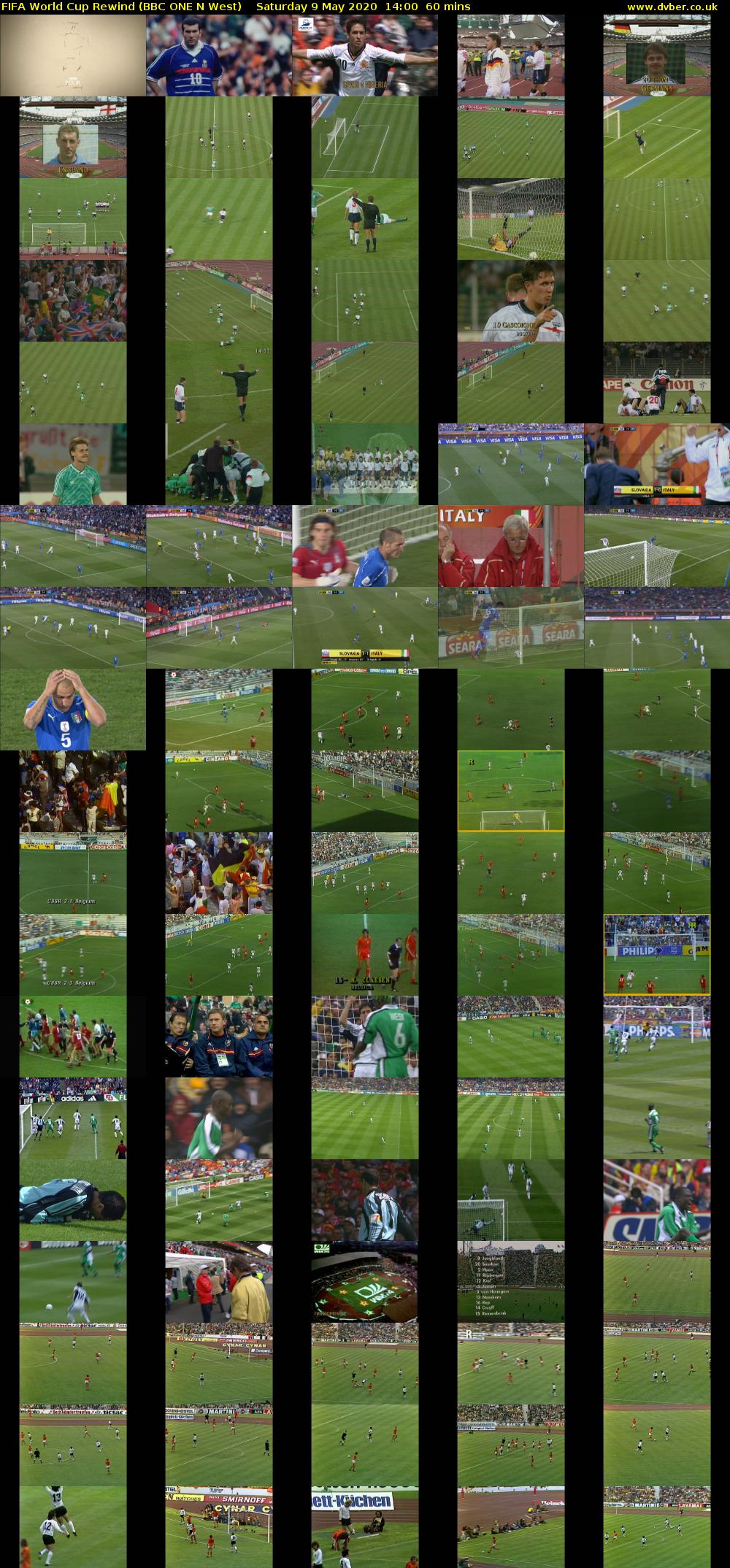 FIFA World Cup Rewind (BBC ONE N West) Saturday 9 May 2020 14:00 - 15:00