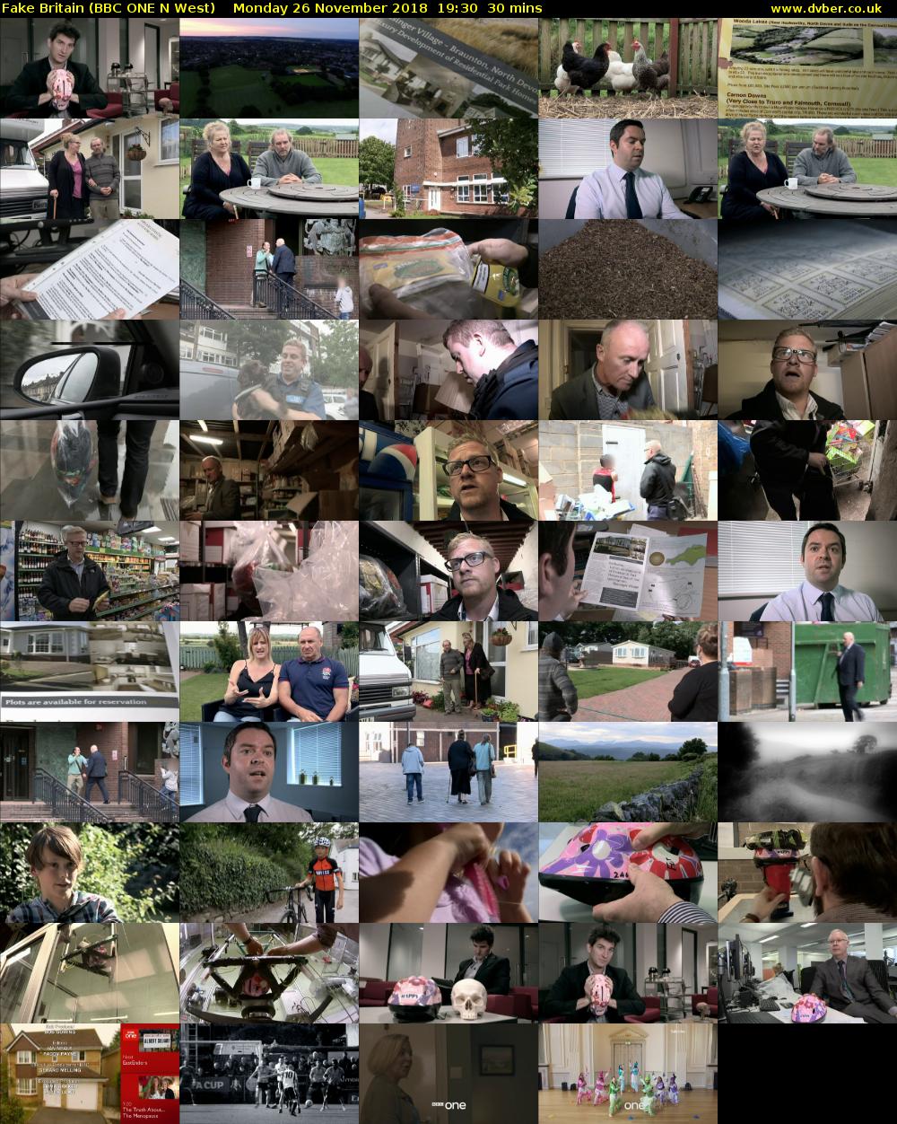 Fake Britain (BBC ONE N West) Monday 26 November 2018 19:30 - 20:00