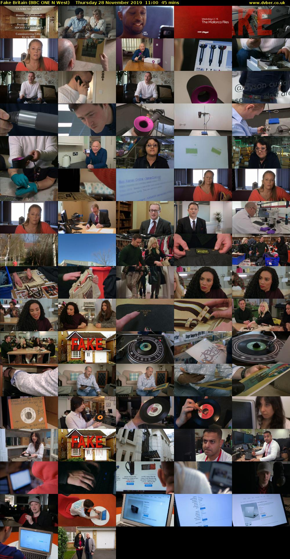 Fake Britain (BBC ONE N West) Thursday 28 November 2019 11:00 - 11:45