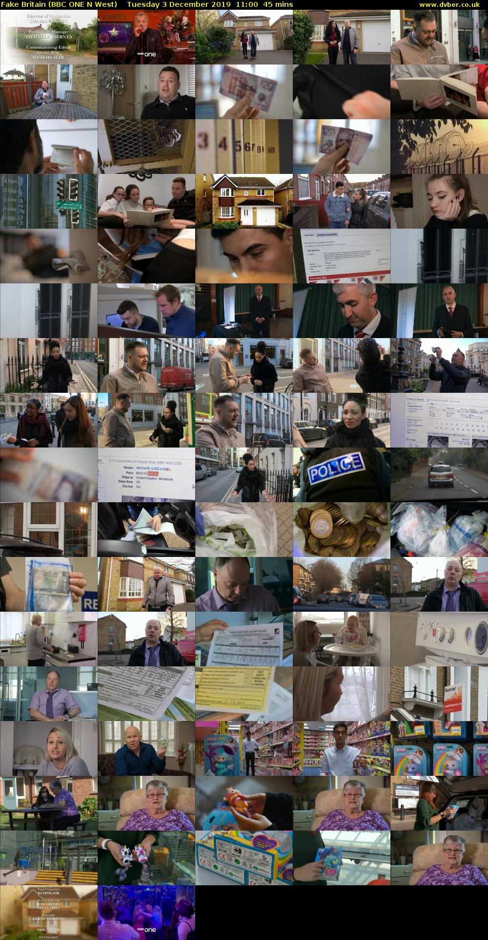 Fake Britain (BBC ONE N West) Tuesday 3 December 2019 11:00 - 11:45