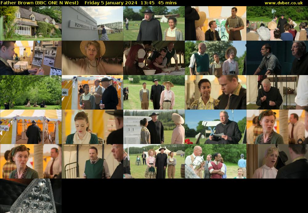 Father Brown (BBC ONE N West) Friday 5 January 2024 13:45 - 14:30