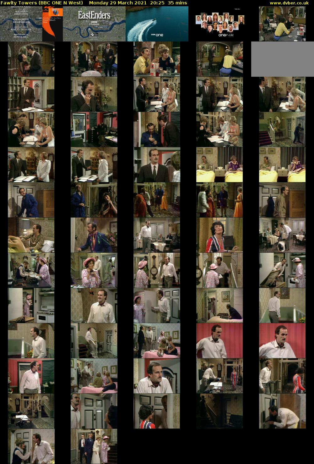 Fawlty Towers (BBC ONE N West) Monday 29 March 2021 20:25 - 21:00