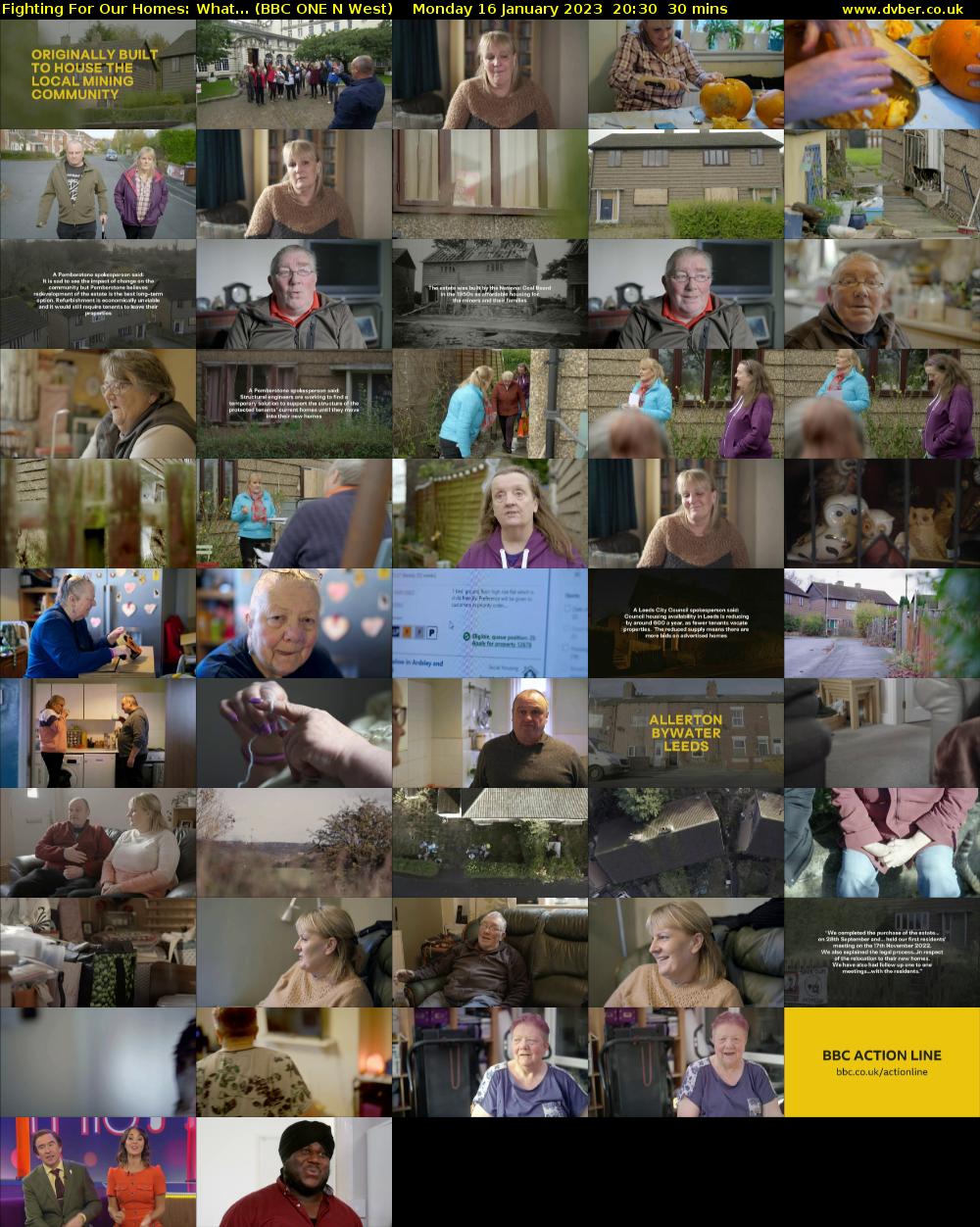 Fighting For Our Homes: What... (BBC ONE N West) Monday 16 January 2023 20:30 - 21:00