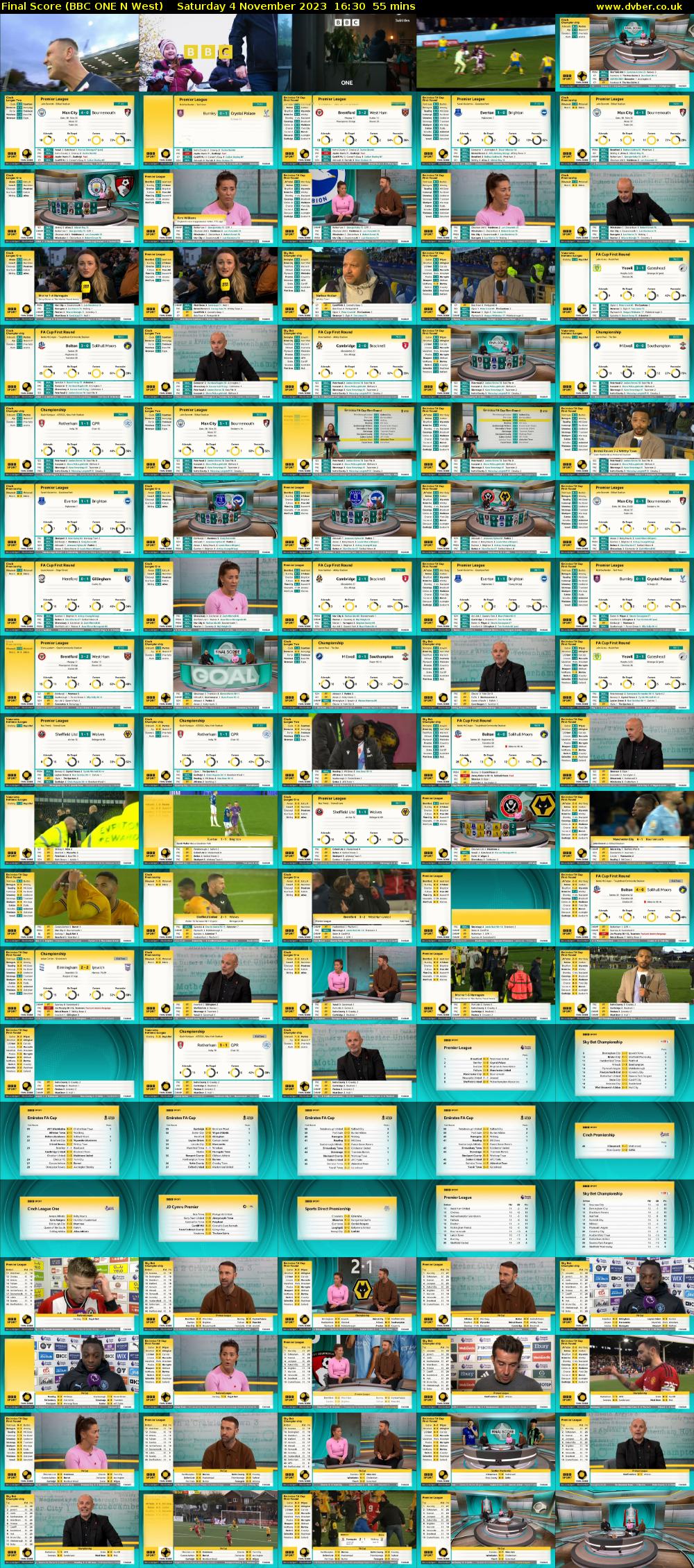 Final Score (BBC ONE N West) Saturday 4 November 2023 16:30 - 17:25