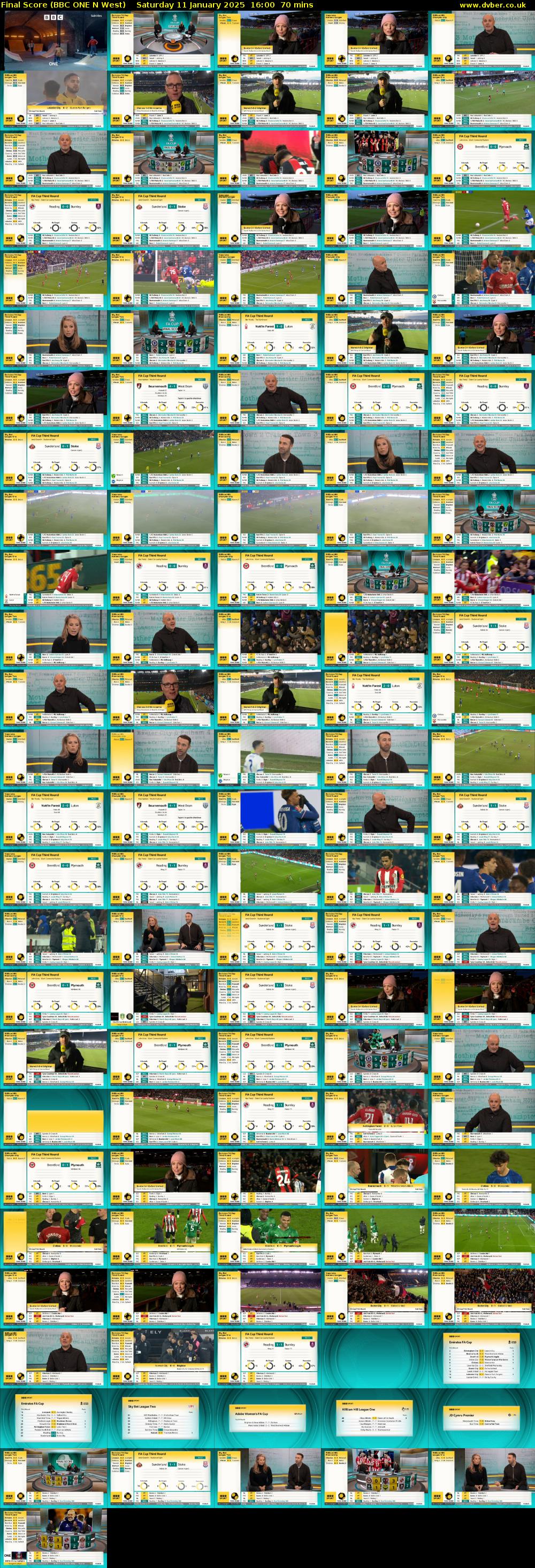 Final Score (BBC ONE N West) Saturday 11 January 2025 16:00 - 17:10