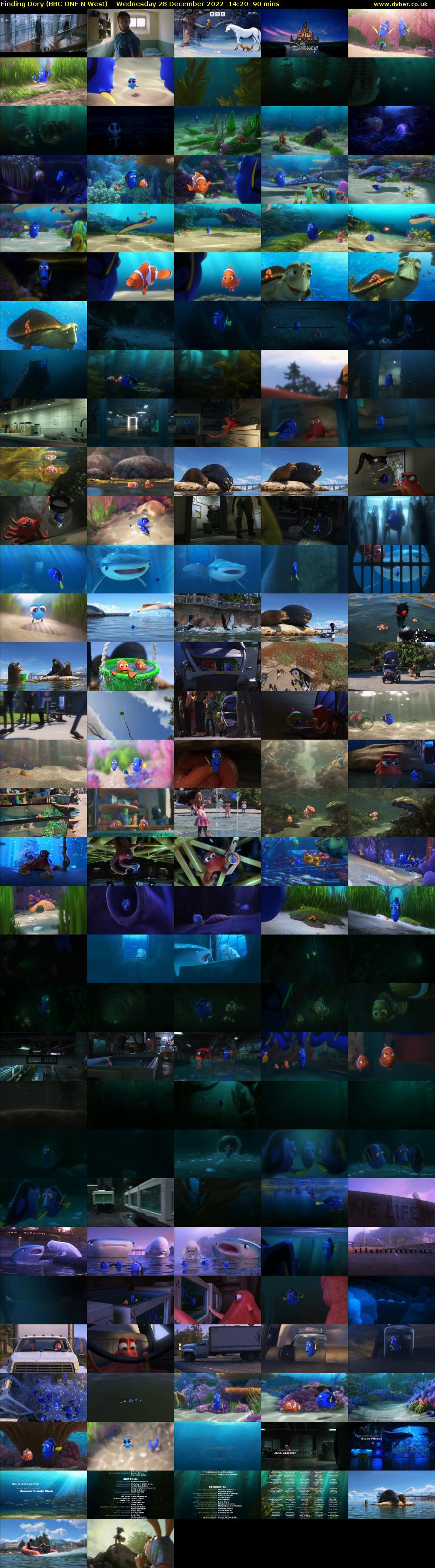 Finding Dory (BBC ONE N West) Wednesday 28 December 2022 14:20 - 15:50