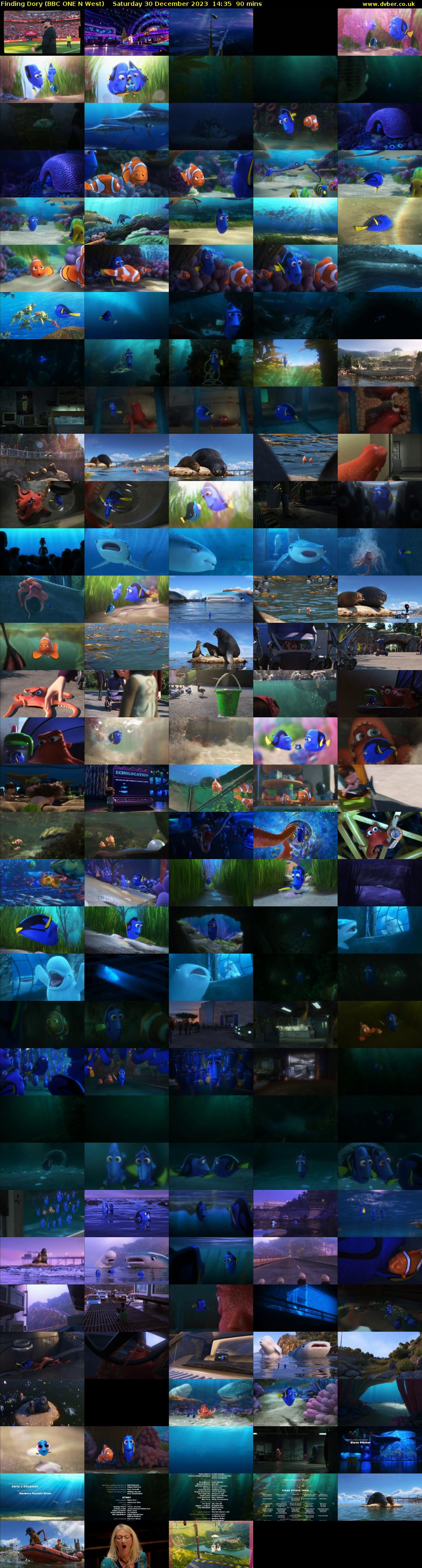Finding Dory (BBC ONE N West) Saturday 30 December 2023 14:35 - 16:05