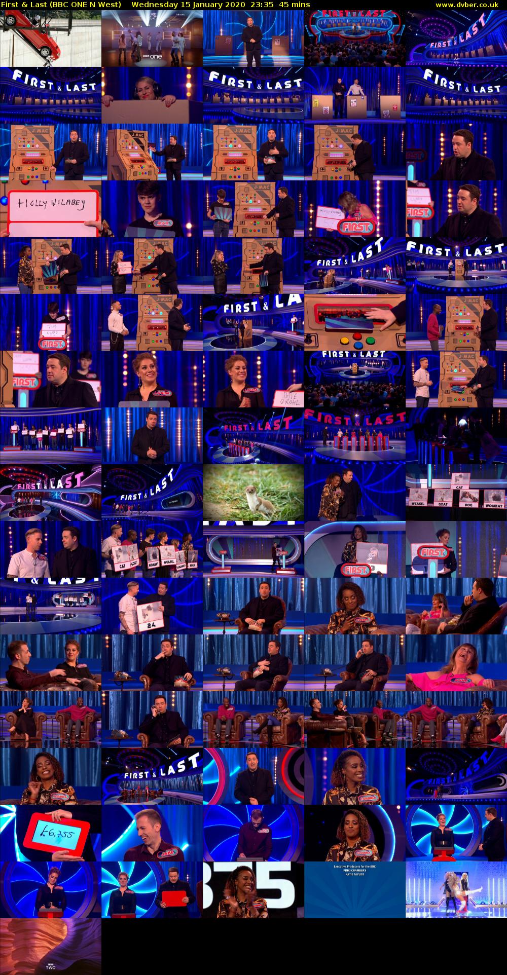 First & Last (BBC ONE N West) Wednesday 15 January 2020 23:35 - 00:20