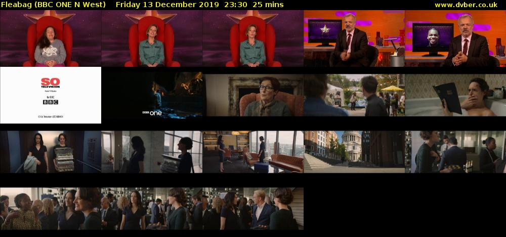 Fleabag (BBC ONE N West) Friday 13 December 2019 23:30 - 23:55