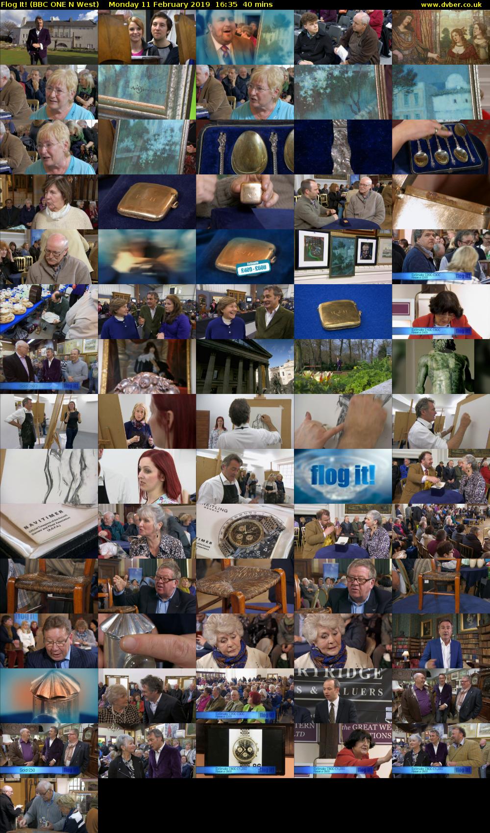 Flog It! (BBC ONE N West) Monday 11 February 2019 16:35 - 17:15