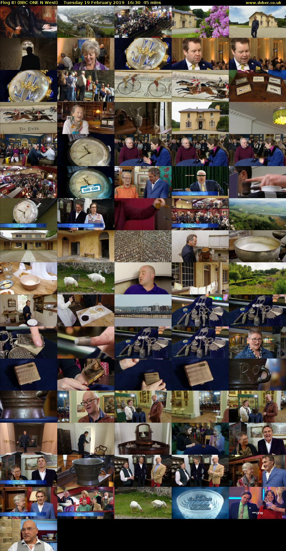 Flog It! (BBC ONE N West) Tuesday 19 February 2019 16:30 - 17:15