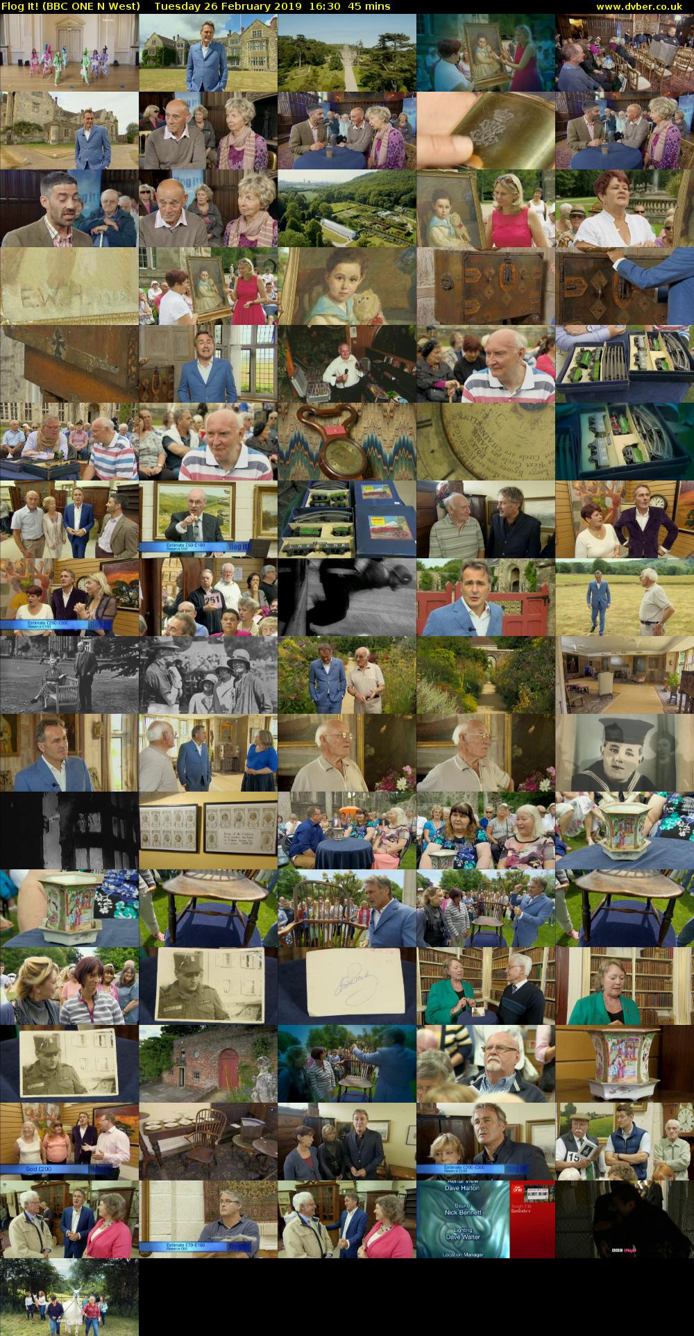 Flog It! (BBC ONE N West) Tuesday 26 February 2019 16:30 - 17:15