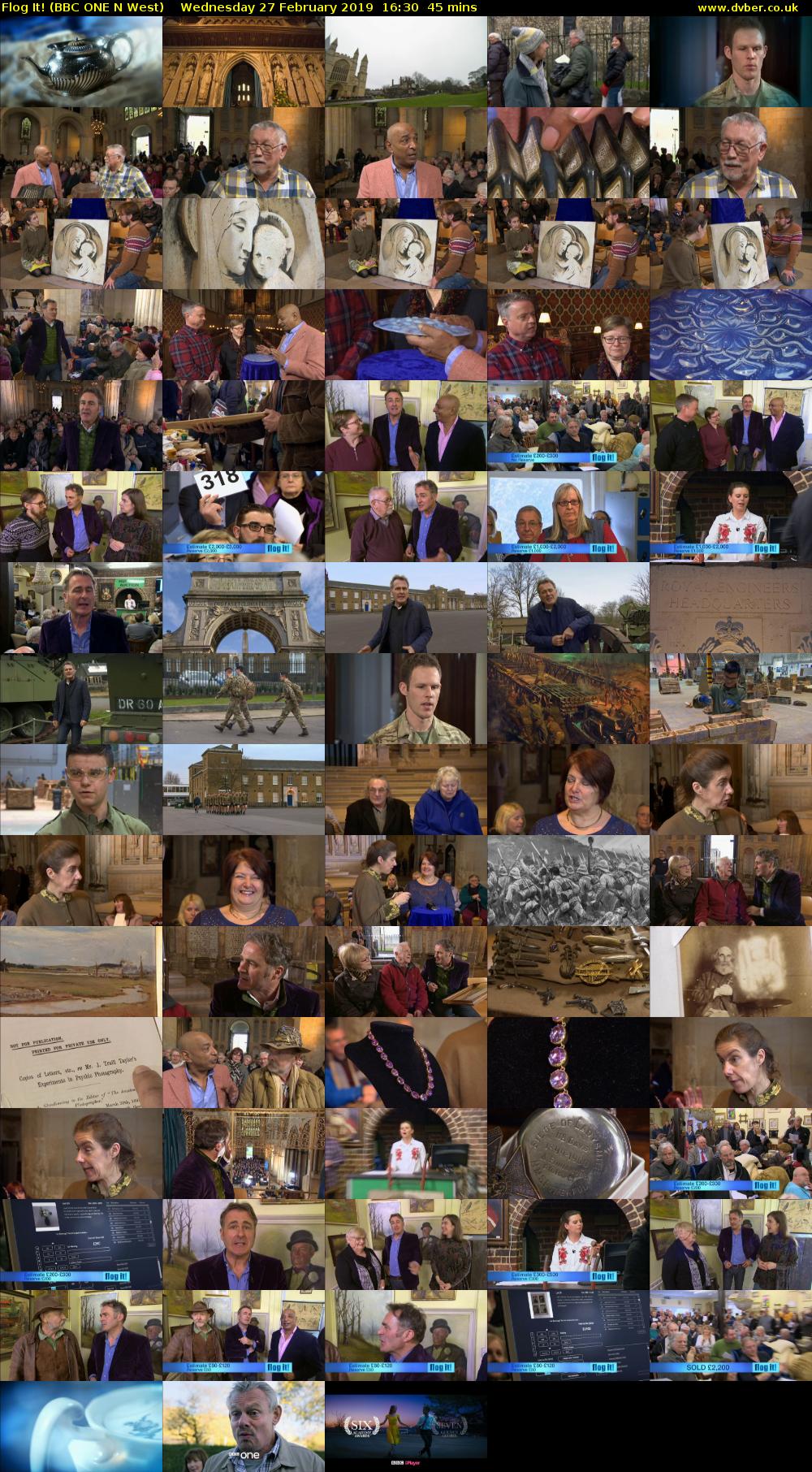 Flog It! (BBC ONE N West) Wednesday 27 February 2019 16:30 - 17:15