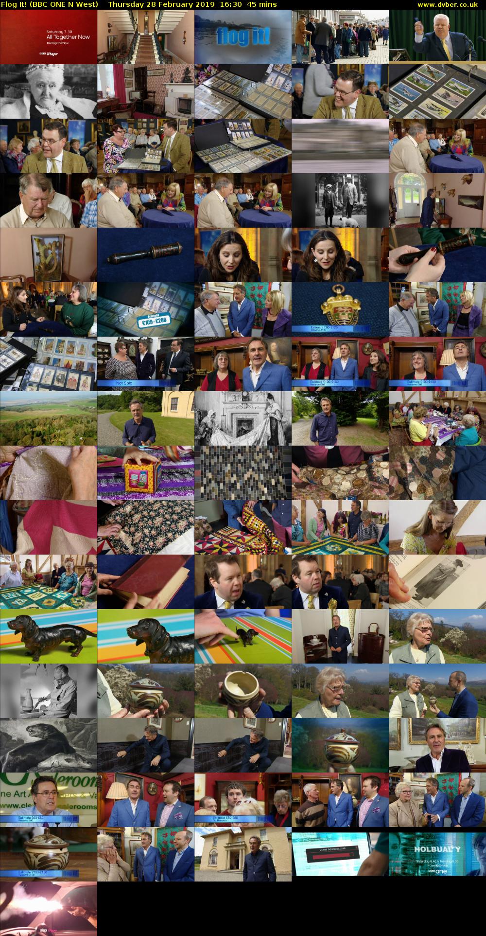 Flog It! (BBC ONE N West) Thursday 28 February 2019 16:30 - 17:15