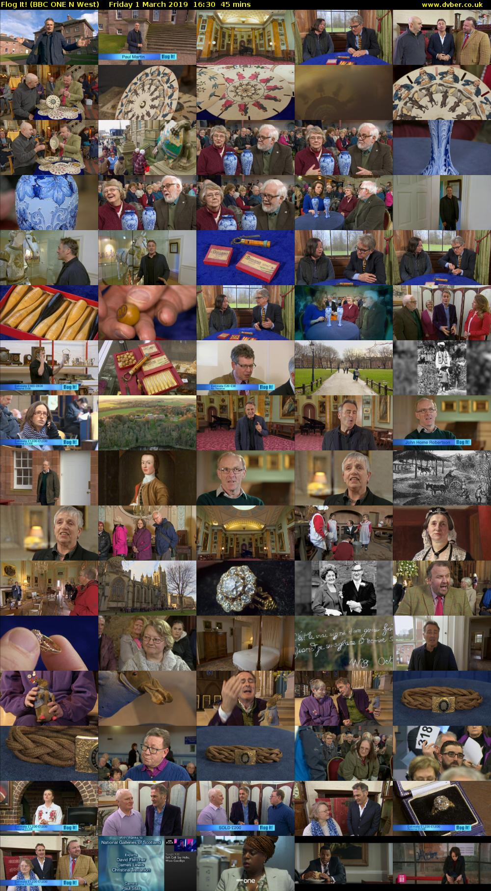 Flog It! (BBC ONE N West) Friday 1 March 2019 16:30 - 17:15