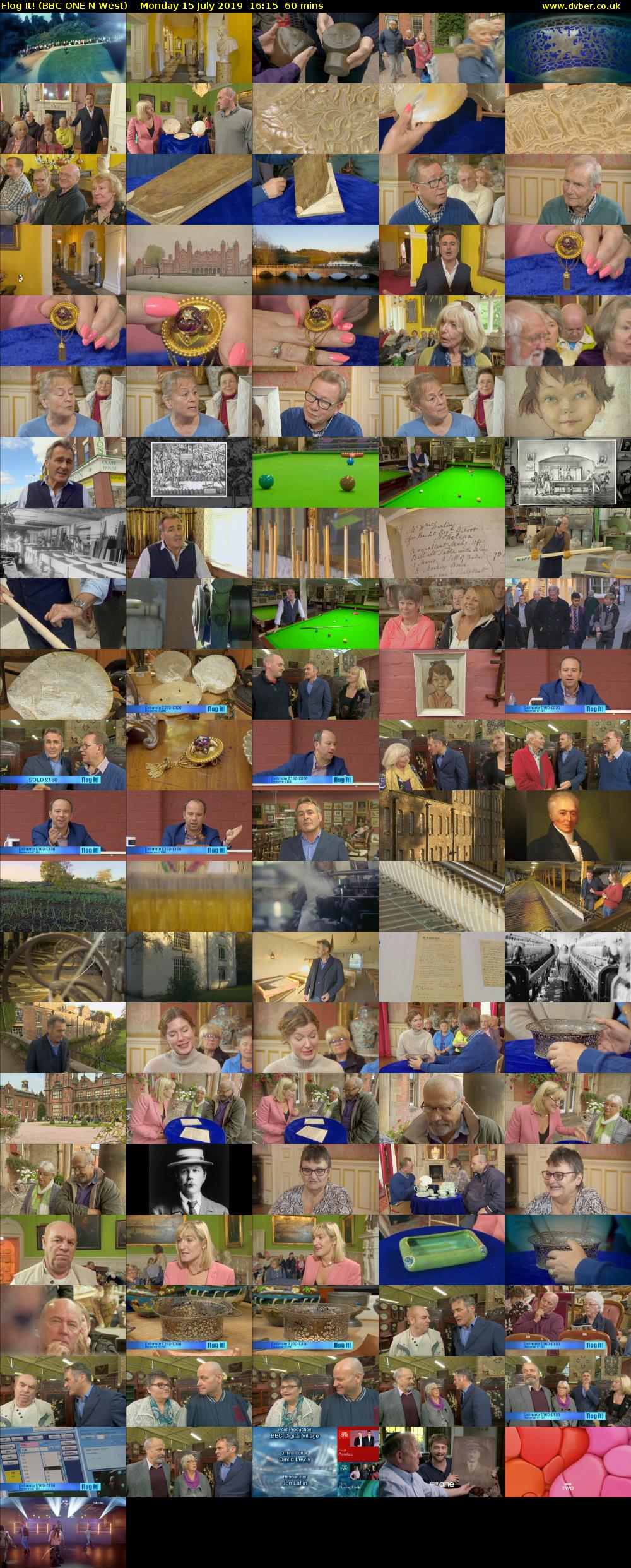 Flog It! (BBC ONE N West) Monday 15 July 2019 16:15 - 17:15