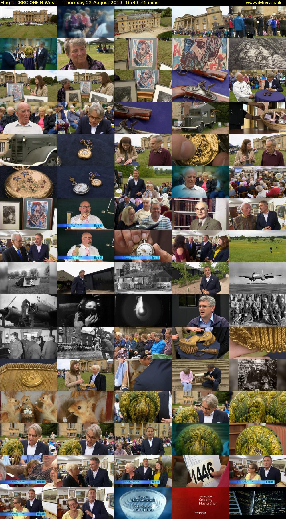 Flog It! (BBC ONE N West) Thursday 22 August 2019 16:30 - 17:15