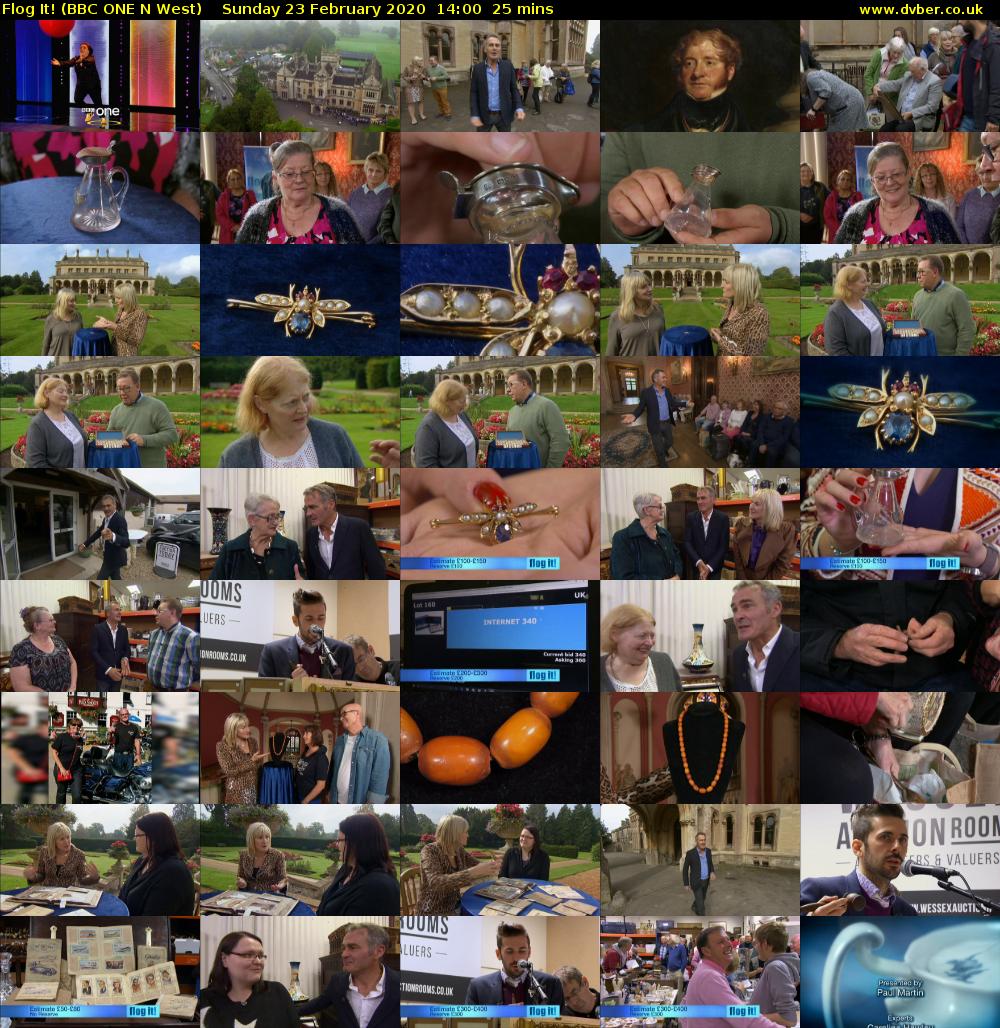 Flog It! (BBC ONE N West) Sunday 23 February 2020 14:00 - 14:25