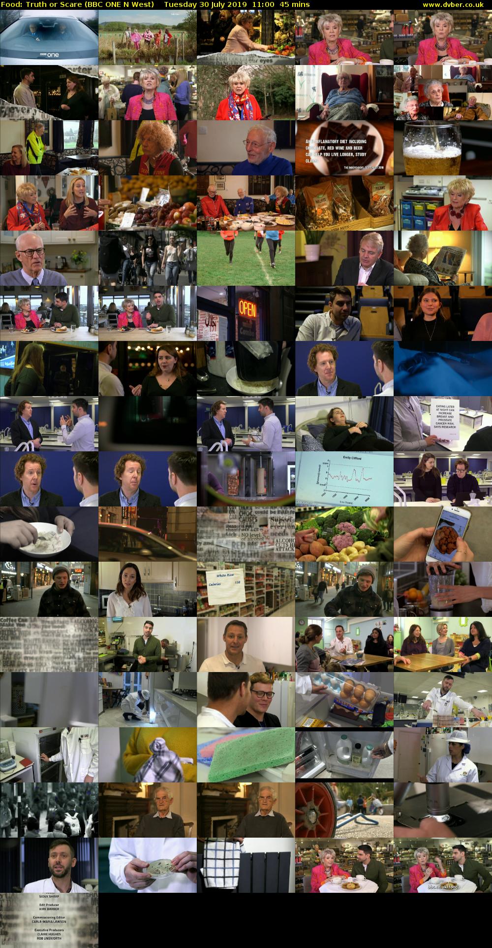 Food: Truth or Scare (BBC ONE N West) Tuesday 30 July 2019 11:00 - 11:45