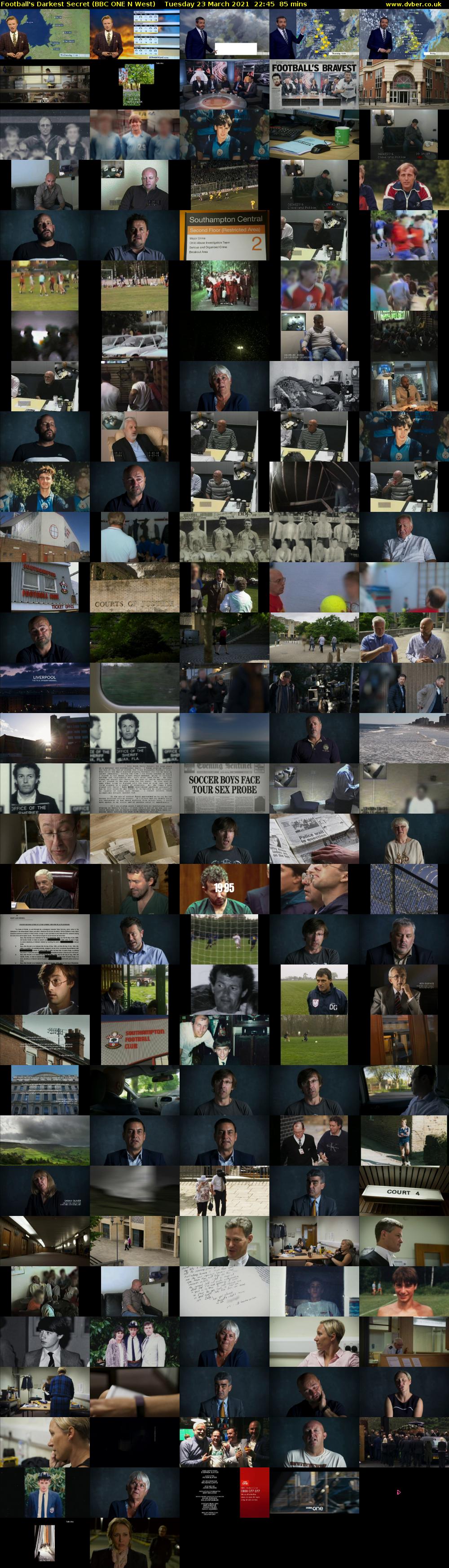 Football's Darkest Secret (BBC ONE N West) Tuesday 23 March 2021 22:45 - 00:10
