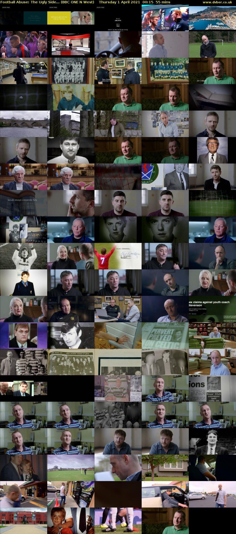 Football Abuse: The Ugly Side... (BBC ONE N West) Thursday 1 April 2021 00:15 - 01:10