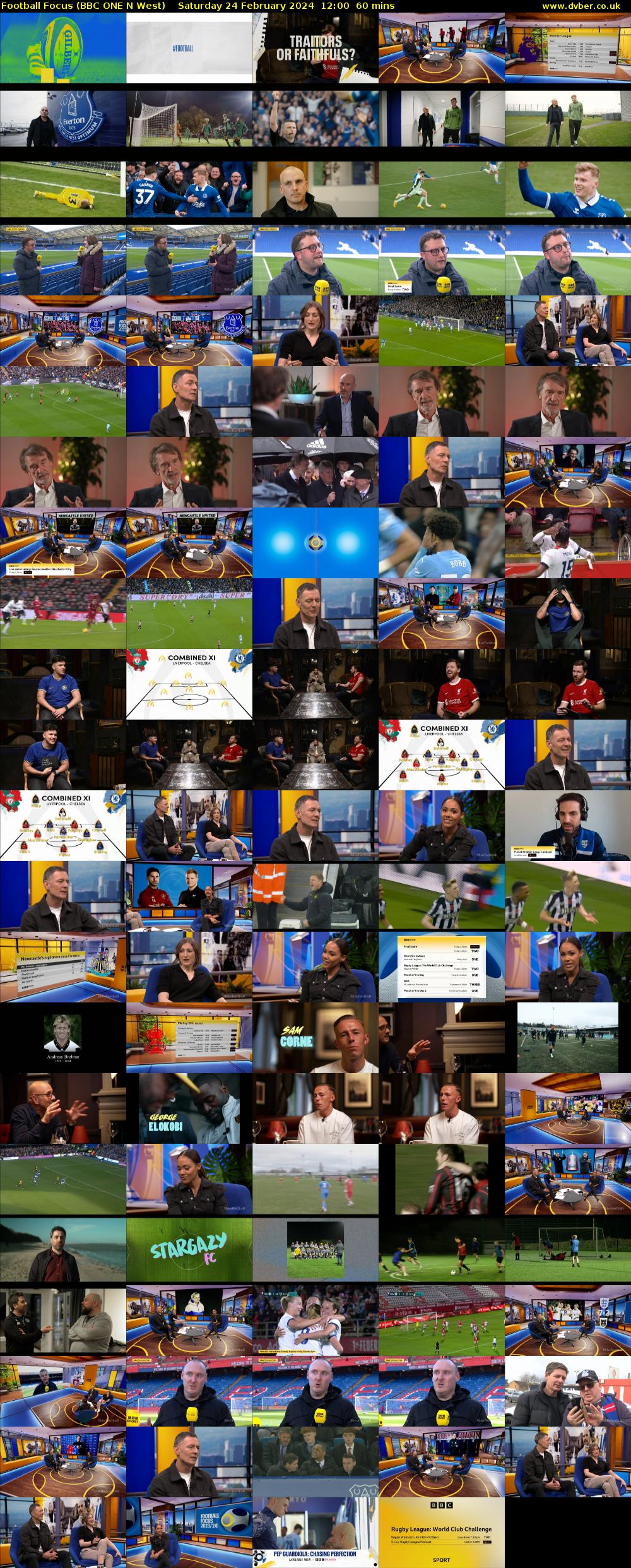 Football Focus (BBC ONE N West) Saturday 24 February 2024 12:00 - 13:00