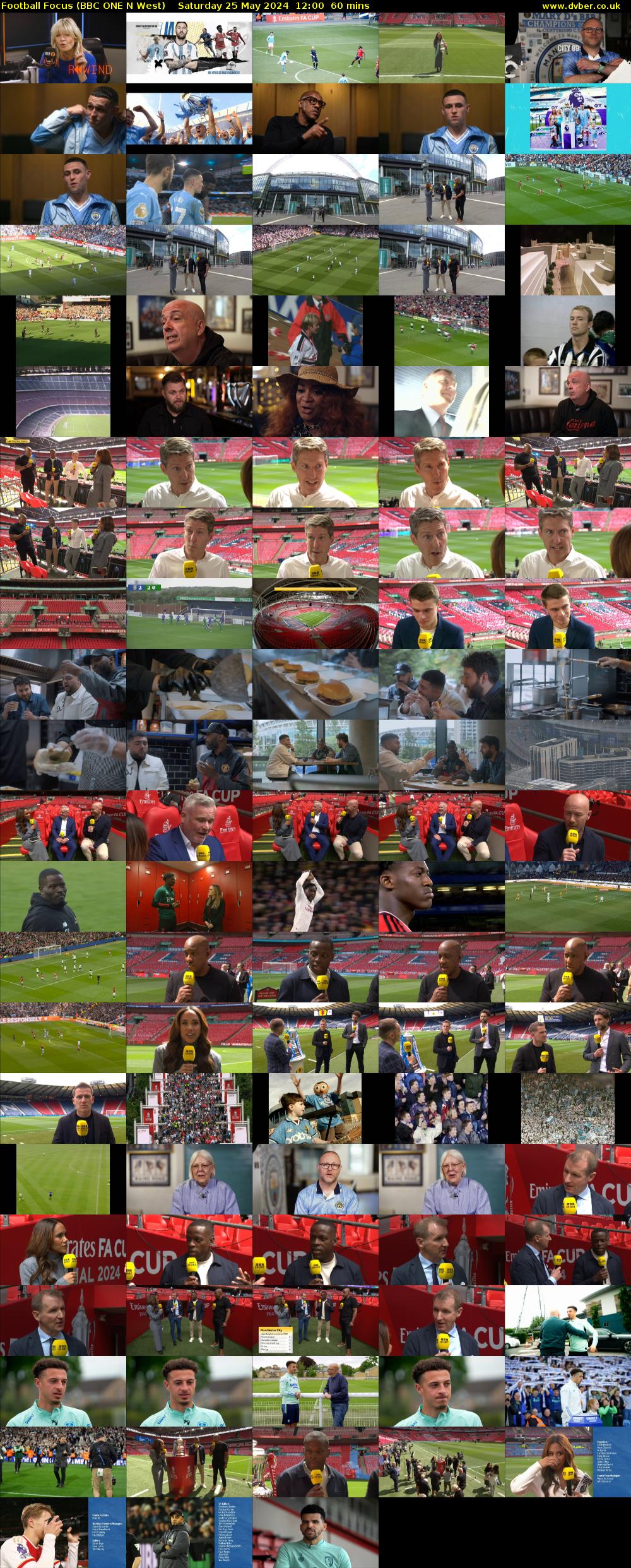 Football Focus (BBC ONE N West) Saturday 25 May 2024 12:00 - 13:00