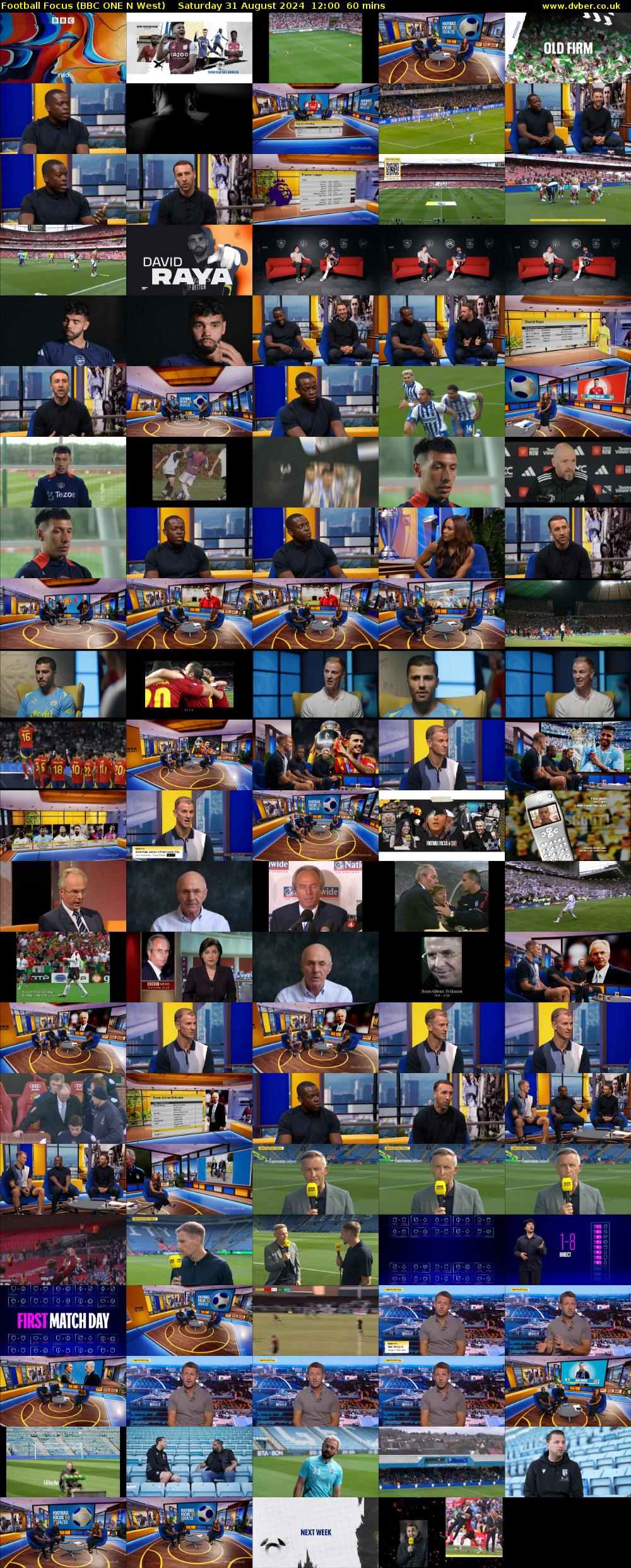 Football Focus (BBC ONE N West) Saturday 31 August 2024 12:00 - 13:00