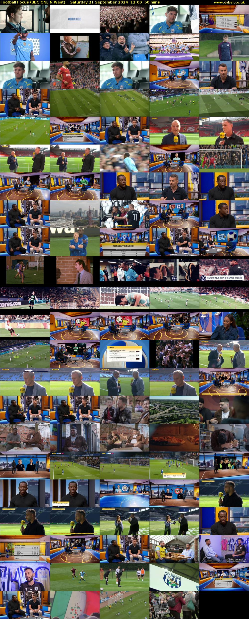 Football Focus (BBC ONE N West) Saturday 21 September 2024 12:00 - 13:00