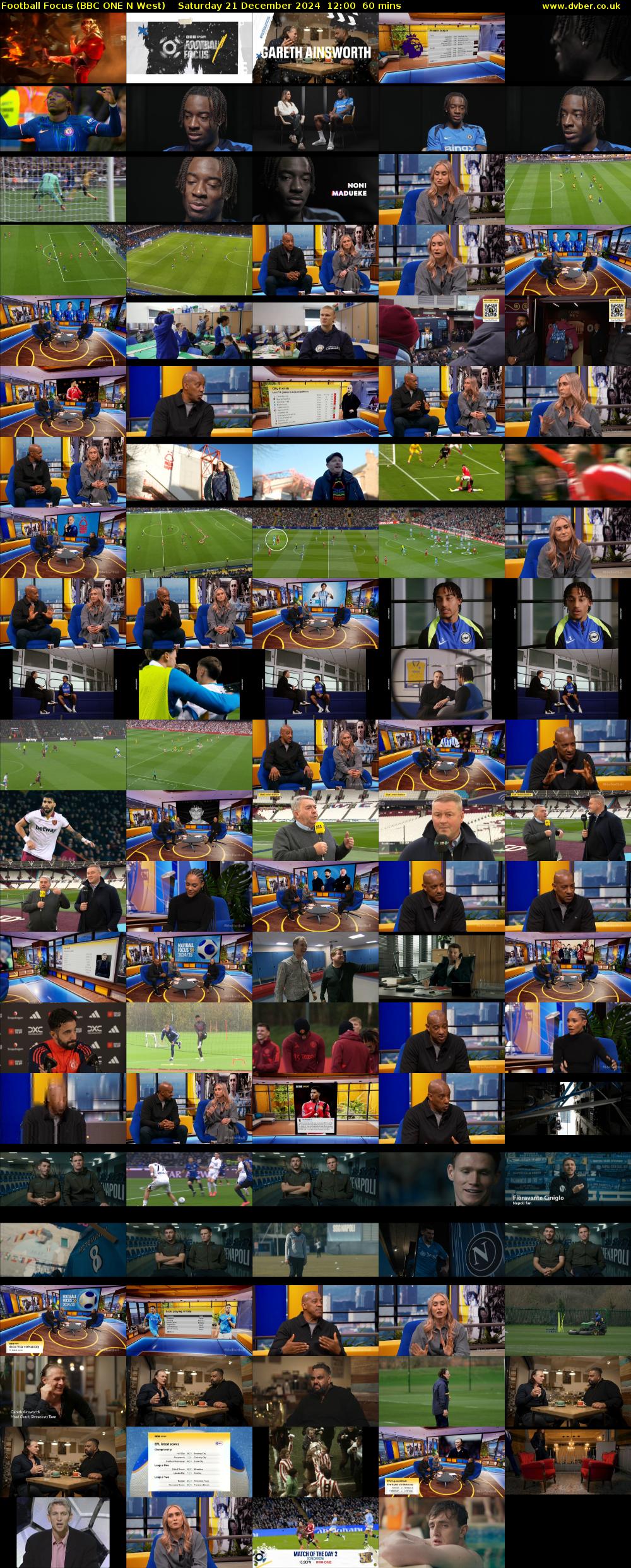 Football Focus (BBC ONE N West) Saturday 21 December 2024 12:00 - 13:00