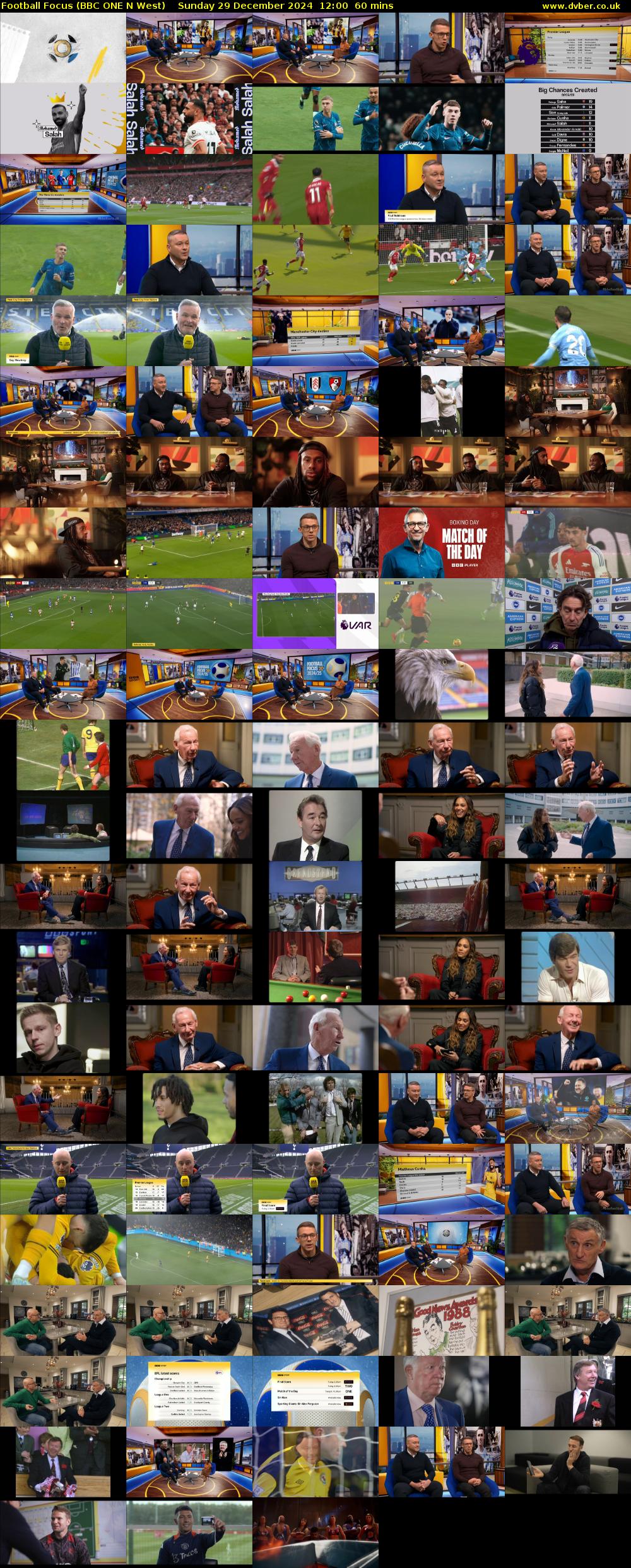 Football Focus (BBC ONE N West) Sunday 29 December 2024 12:00 - 13:00