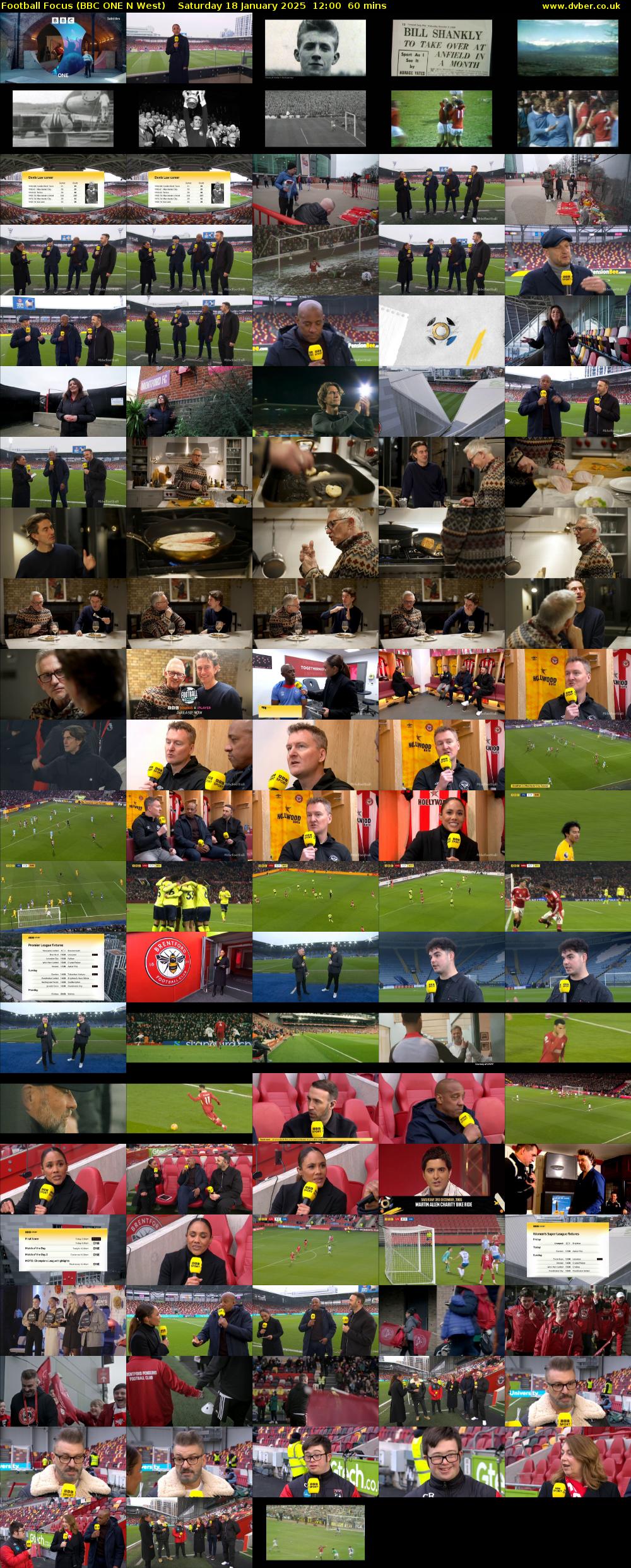 Football Focus (BBC ONE N West) Saturday 18 January 2025 12:00 - 13:00
