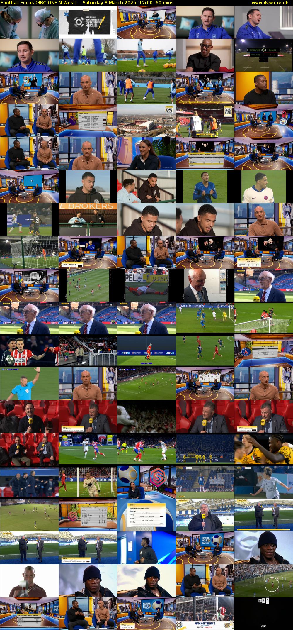 Football Focus (BBC ONE N West) Saturday 8 March 2025 12:00 - 13:00