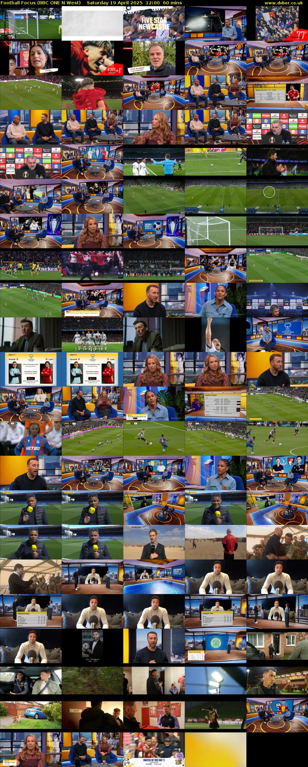 Football Focus (BBC ONE N West) Saturday 19 April 2025 12:00 - 13:00