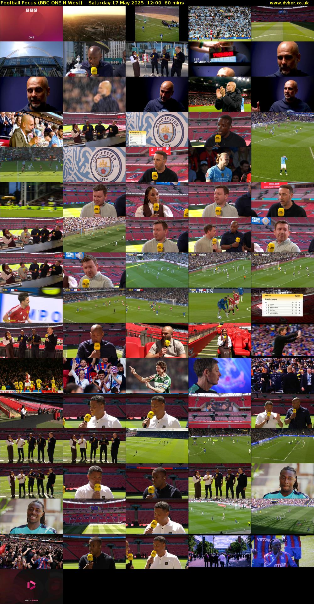 Football Focus (BBC ONE N West) Saturday 17 May 2025 12:00 - 13:00