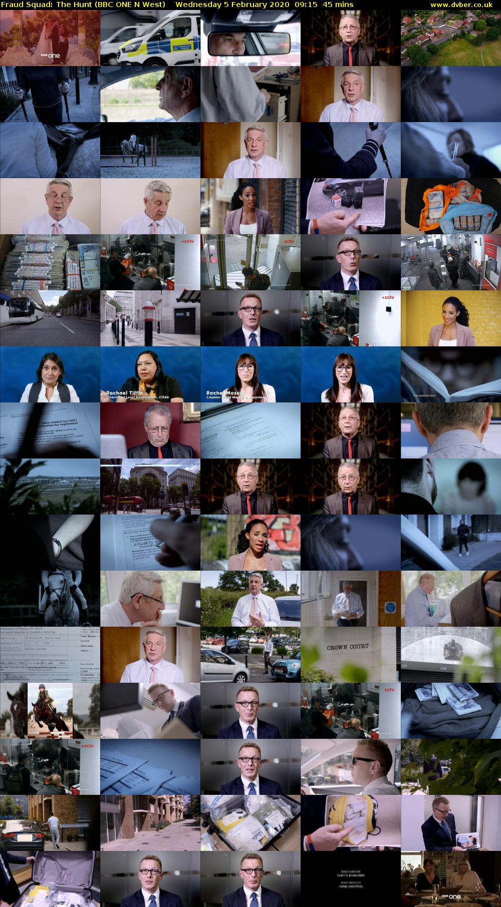 Fraud Squad: The Hunt (BBC ONE N West) Wednesday 5 February 2020 09:15 - 10:00