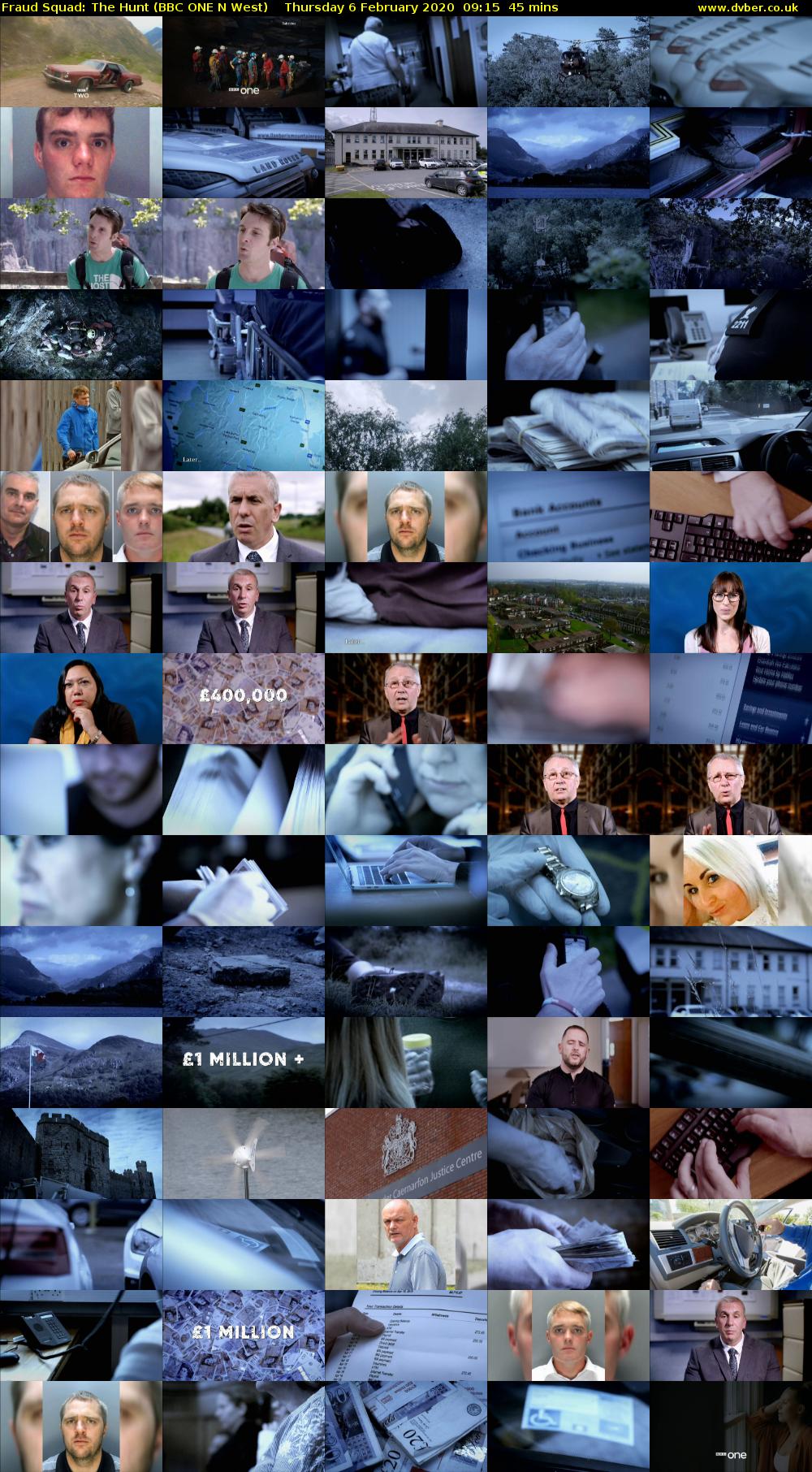 Fraud Squad: The Hunt (BBC ONE N West) Thursday 6 February 2020 09:15 - 10:00