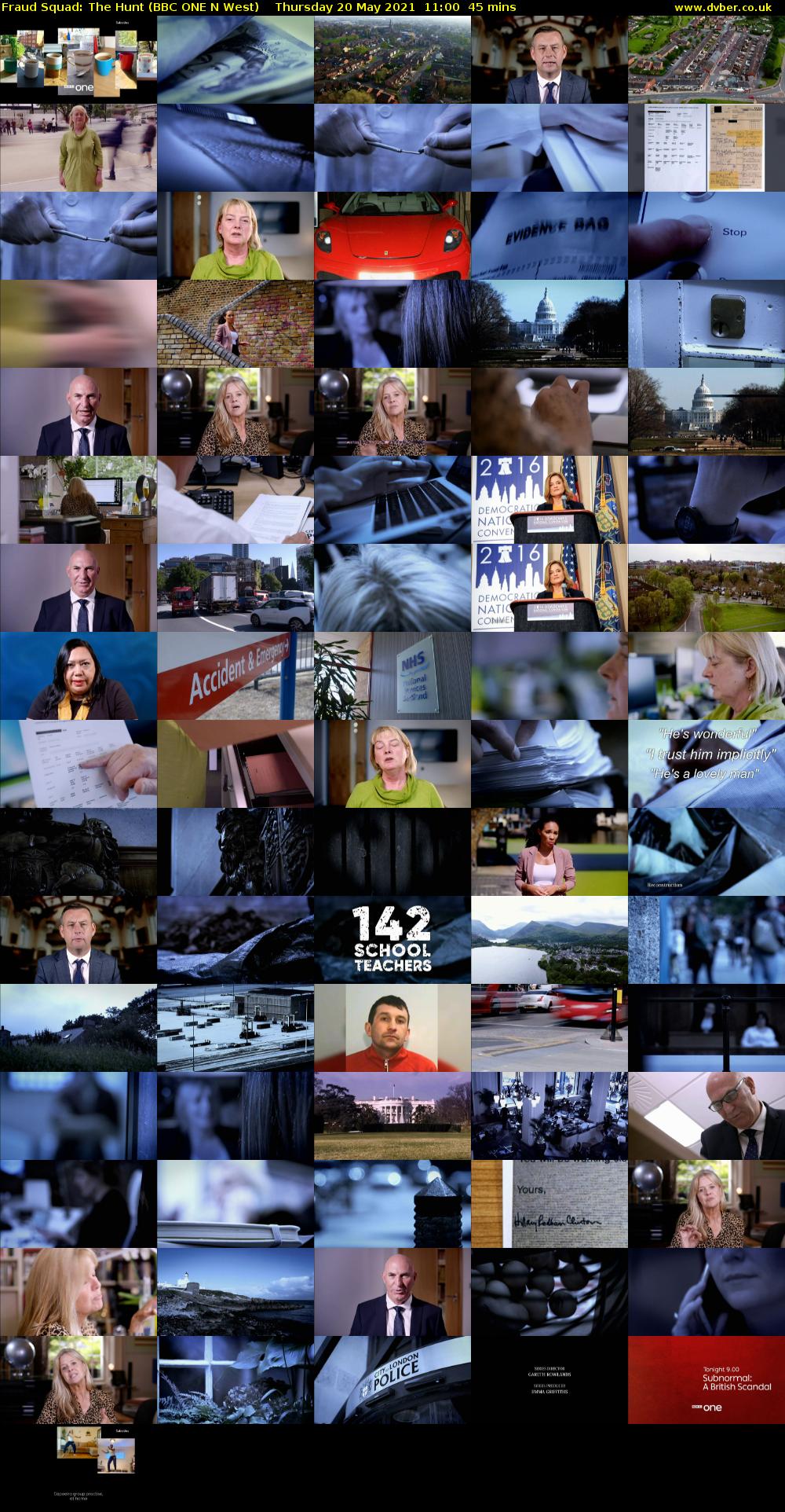 Fraud Squad: The Hunt (BBC ONE N West) Thursday 20 May 2021 11:00 - 11:45